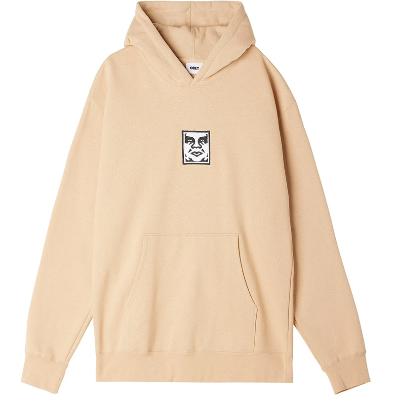 Obey Icon Extra Heavy Hoodie Oat Milk