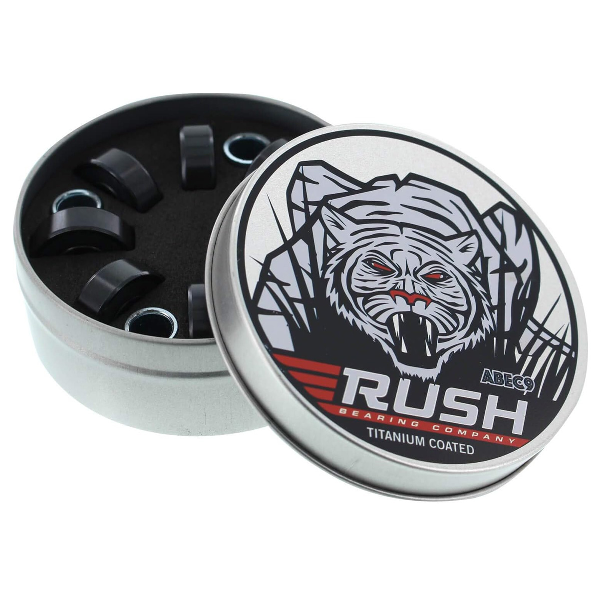 Rush Abec 9 Bearings Tins (spacers included)
