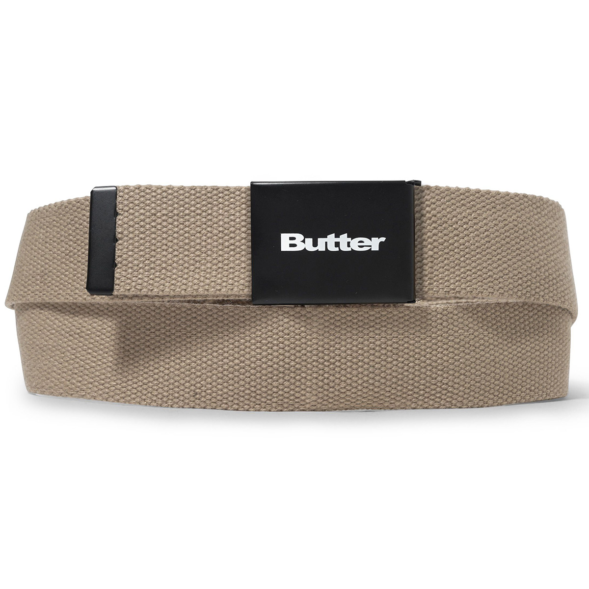 Butter Goods Logo Woven Belt Tan Butter Goods Logo Woven Belt Tan