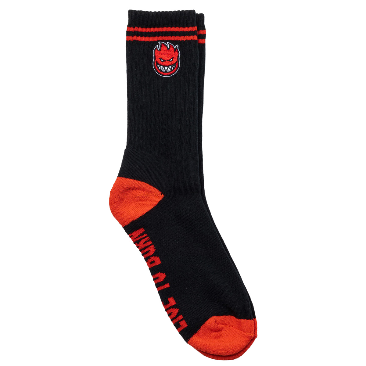 Spitfire Bighead Fill Emb Sock Black/Red