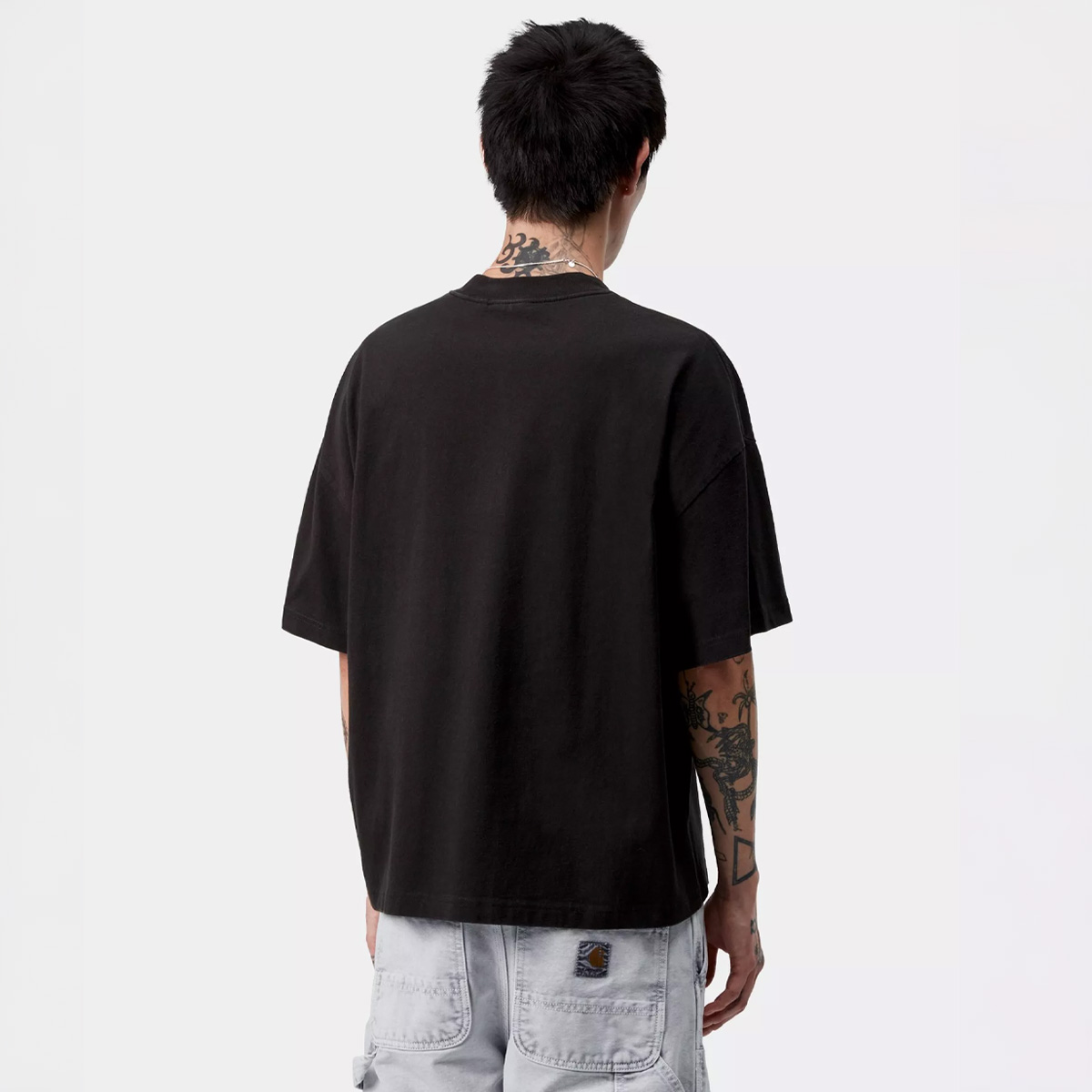 Carhartt WIP Hackwork T-Shirt Black Heavy Stone Wash Carhartt WIP Hackwork T-Shirt Black Heavy Stone Wash
