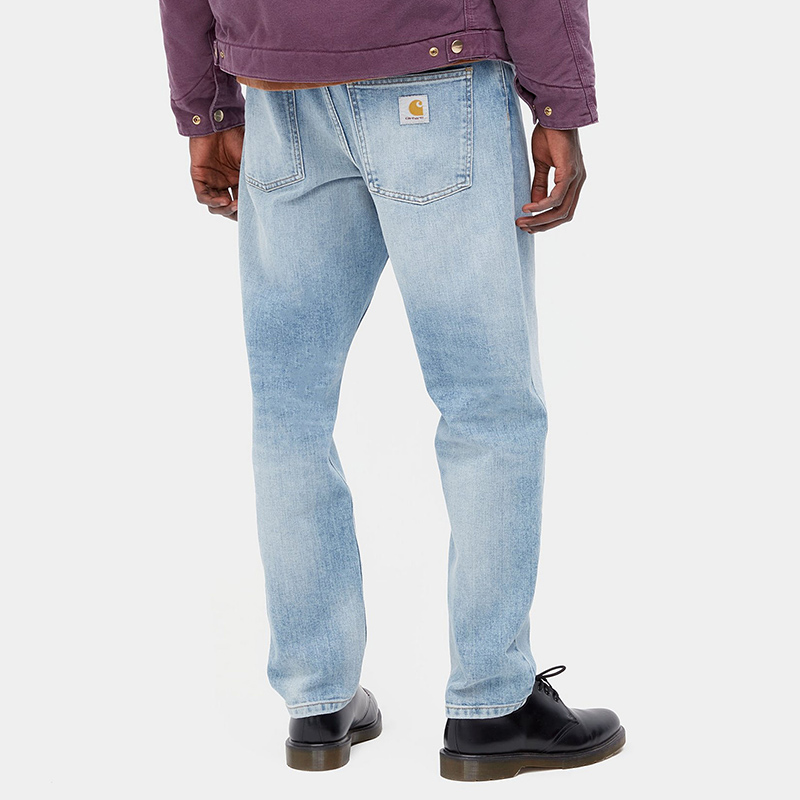 Carhartt WIP Newel Pant Blue Light Used Wash