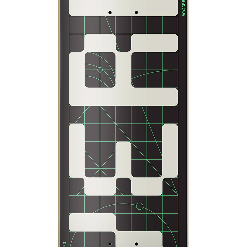 Verb Invader Logo Deck White 8.25