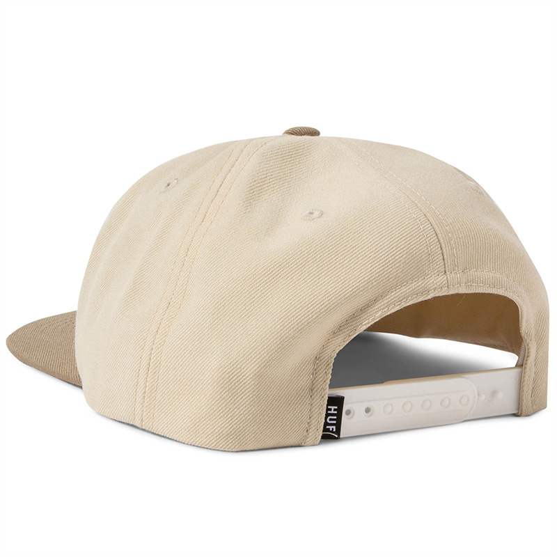 HUF Huf Arch Logo Snapback Cap Cream