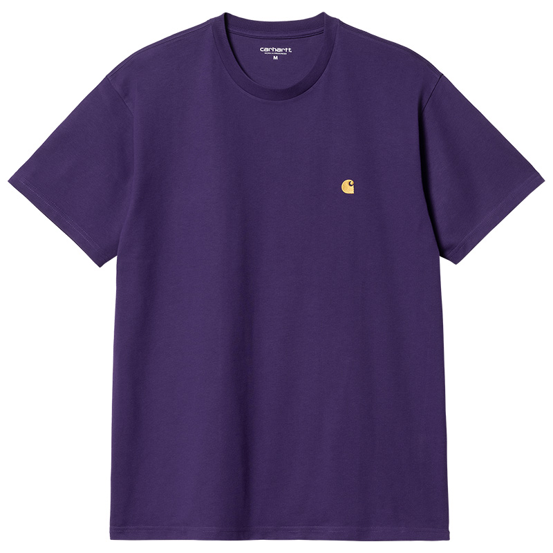 Carhartt WIP Chase T-Shirt Tyrian/Gold Carhartt WIP Chase T-Shirt Tyrian/Gold