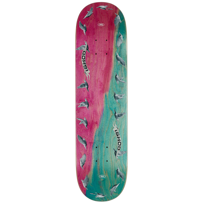 Premium Maple Skateboard Deck Real Skateboard Deck Ishod Wair Twin Tail 8.3" X 31.9" - Slick Bottom Professional Board Twin Tail Deck
