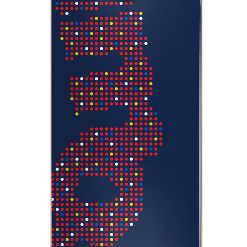 Almost Big Dot FP Complete Skateboard Blue 8.0 Almost Big Dot FP Complete Skateboard Blue 8.0
