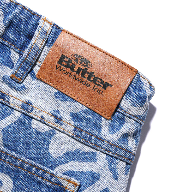 Butter Goods Flowers Denim Pants Washed Indigo