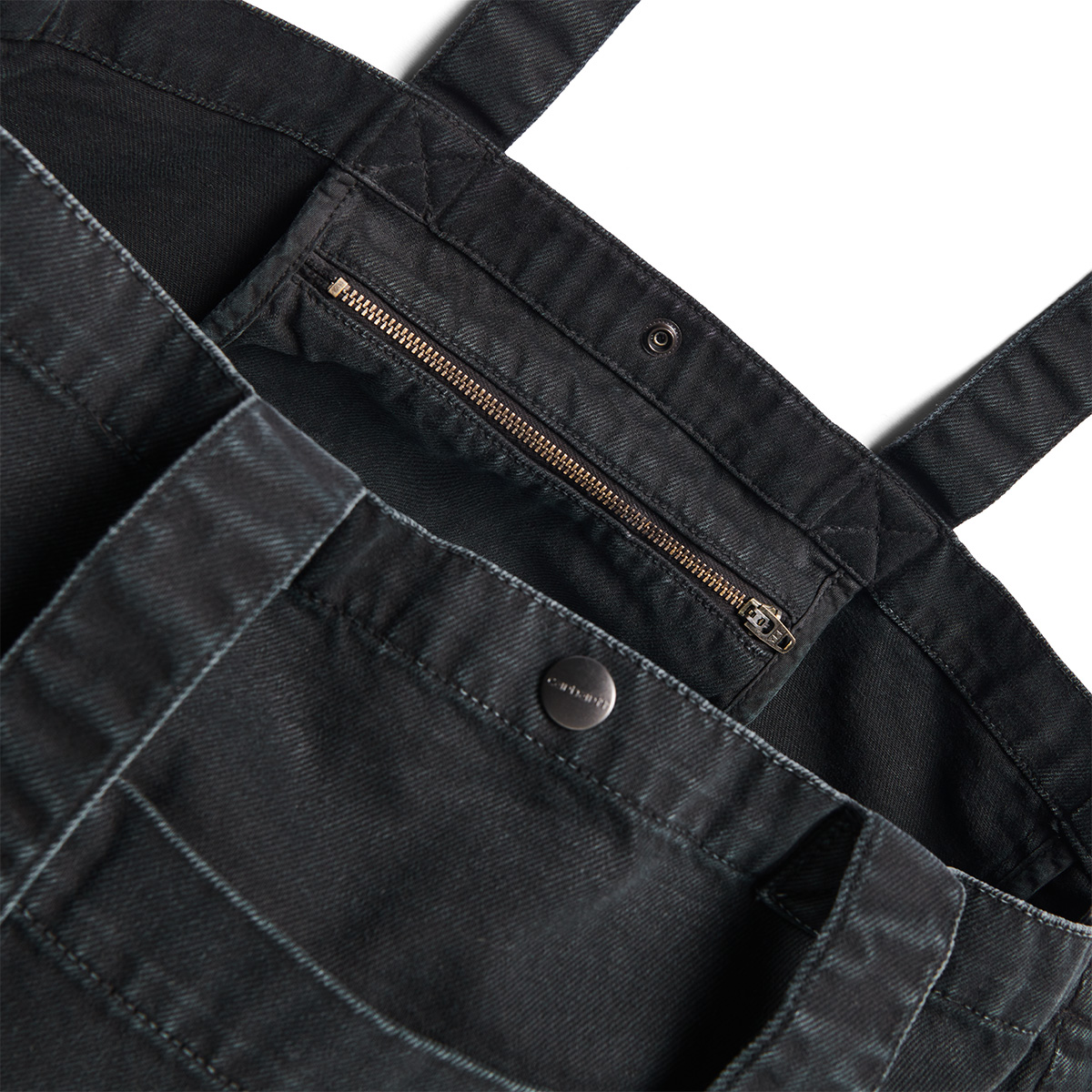 Carhartt WIP Garrison Tote Bag Black Stone Dyed Carhartt WIP Garrison Tote Bag Black Stone Dyed