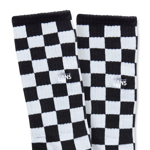 Vans Checkerboard Crew Socks Black/White
