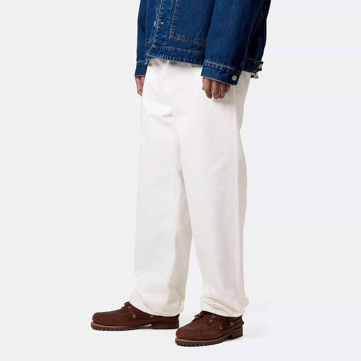 Carhartt WIP Aaron Pant White Rinsed