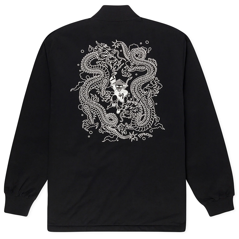 RIPNDIP Ryu Bomber Jacket Black RIPNDIP Ryu Bomber Jacket Black
