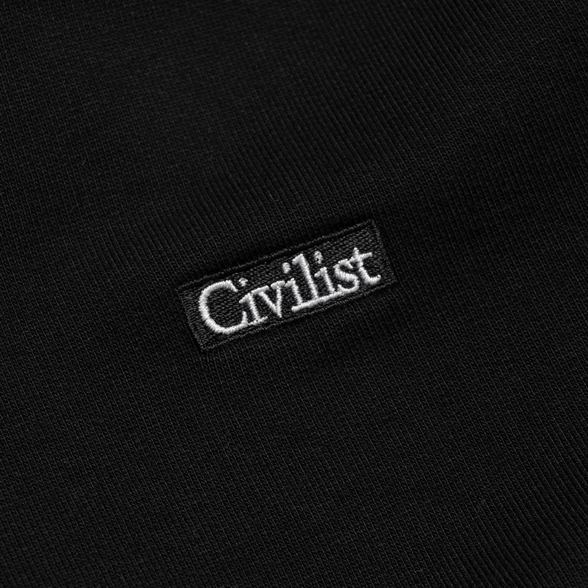 Civilist Studded Heavy Zip Hooded Sweater Black Civilist Studded Heavy Zip Hooded Sweater Black
