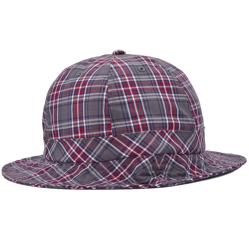 Pop Trading Company Checked Bell Hat Grey Check Pop Trading Company Checked Bell Hat Grey Check
