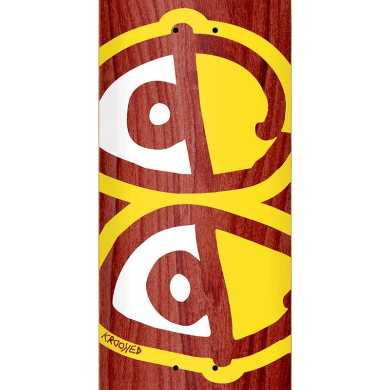 Krooked Eyes Skateboard Deck Assorted Veneers 8.06 Krooked Eyes Skateboard Deck Assorted Veneers 8.06
