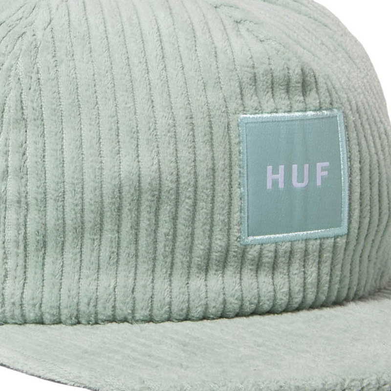 HUF Box Logo Cord 5 Panel Hat Mint