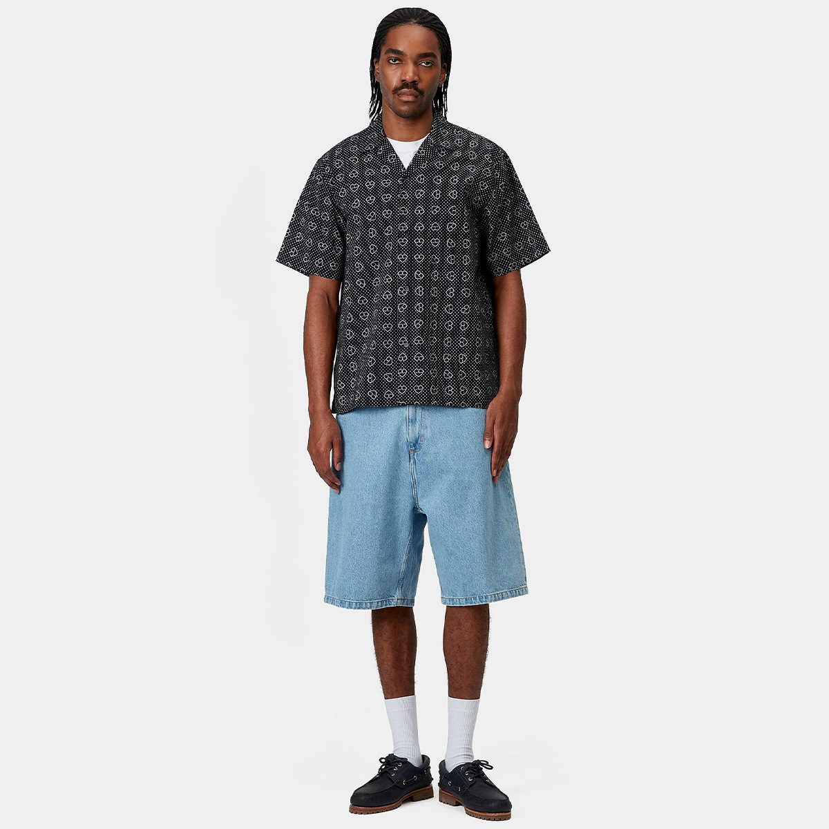 Carhartt WIP Brandon Short Blue Stone Bleached Carhartt WIP Brandon Short Blue Stone Bleached