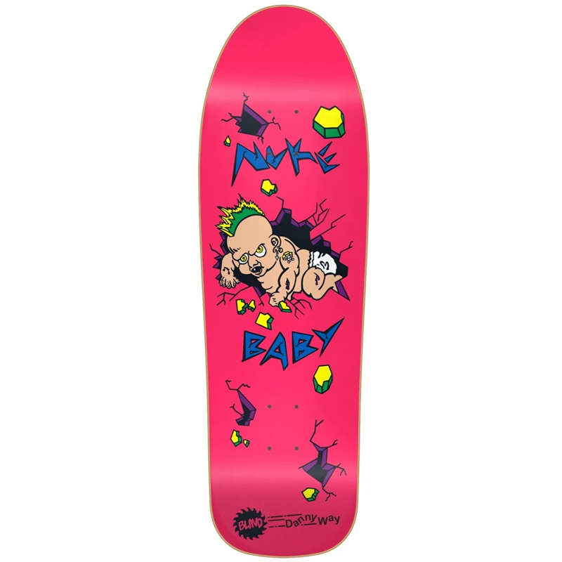 Blind Danny Way Nuke Baby SP Skateboard Deck Pink 9.7 Blind Danny Way Nuke Baby SP Skateboard Deck Pink 9.7
