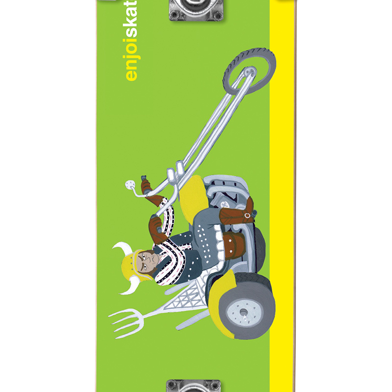 Enjoi Chopper FP Complete Skateboard Green 8.25 Enjoi Chopper FP Complete Skateboard Green 8.25
