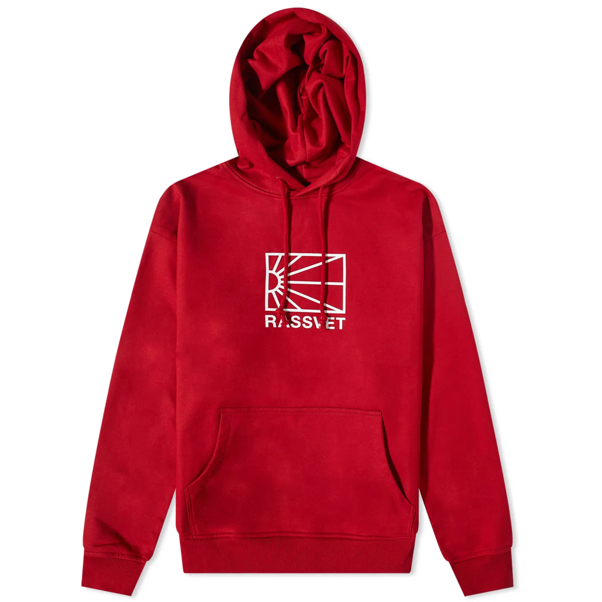 Rassvet Logo Hooded Sweater Dark Red