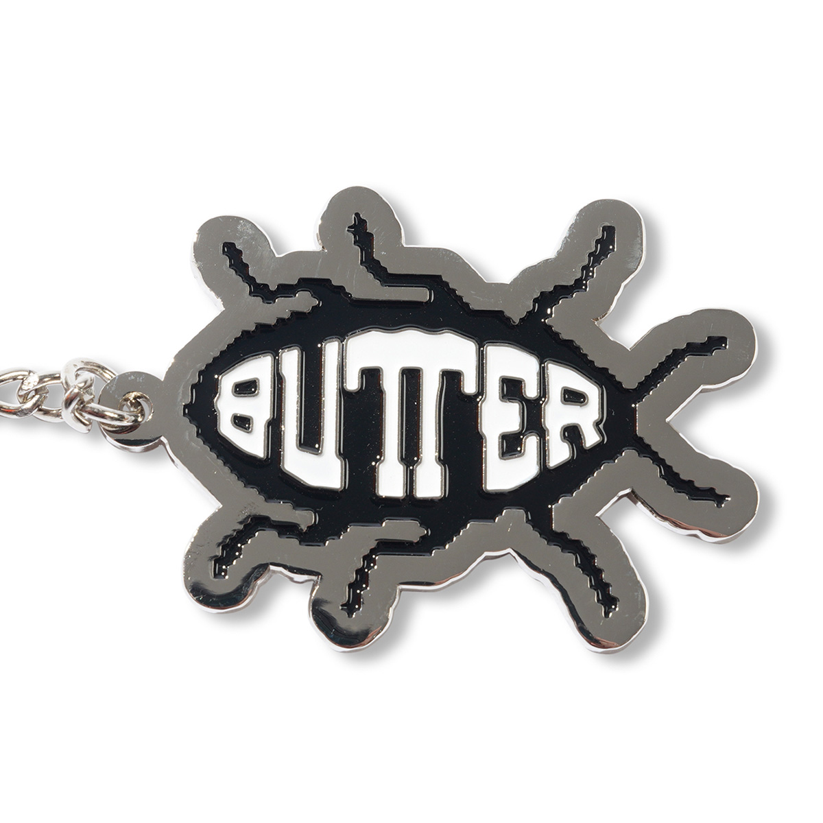 Butter Goods Roach Enamel Key Chain Silver