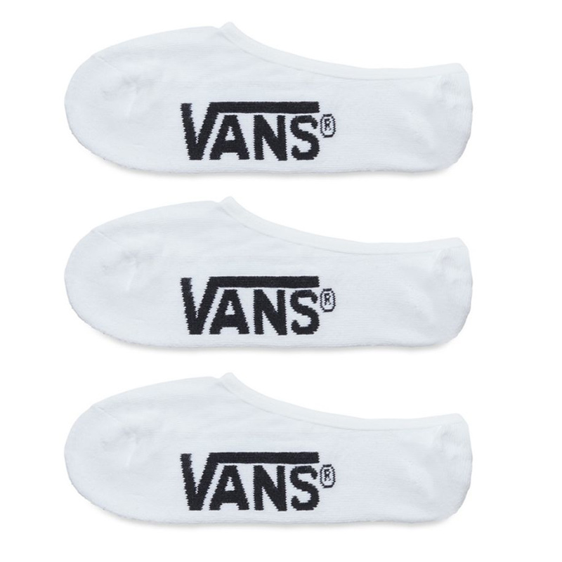Vans Classic Super No Show Socks White 3-Pack Vans Classic Super No Show Socks White 3-Pack