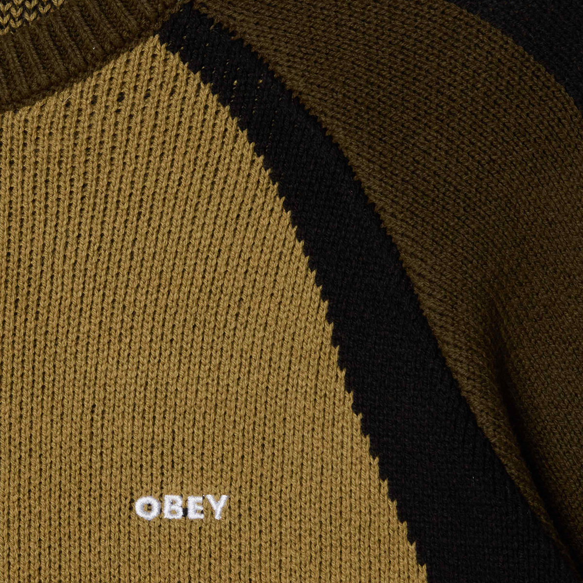 Obey Raglan Sweater Mermaid Green Obey Raglan Sweater Mermaid Green