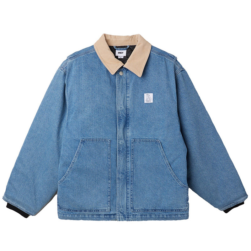 Obey Work Around Jacket Light Indigo Obey Work Around Jacket Light Indigo