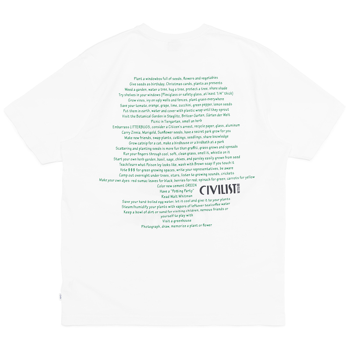 Civilist Tomato T-Shirt White Civilist Tomato T-Shirt White