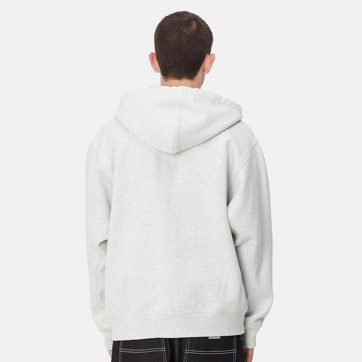 Carhartt WIP Hooded American Script Jacket Ash Heather