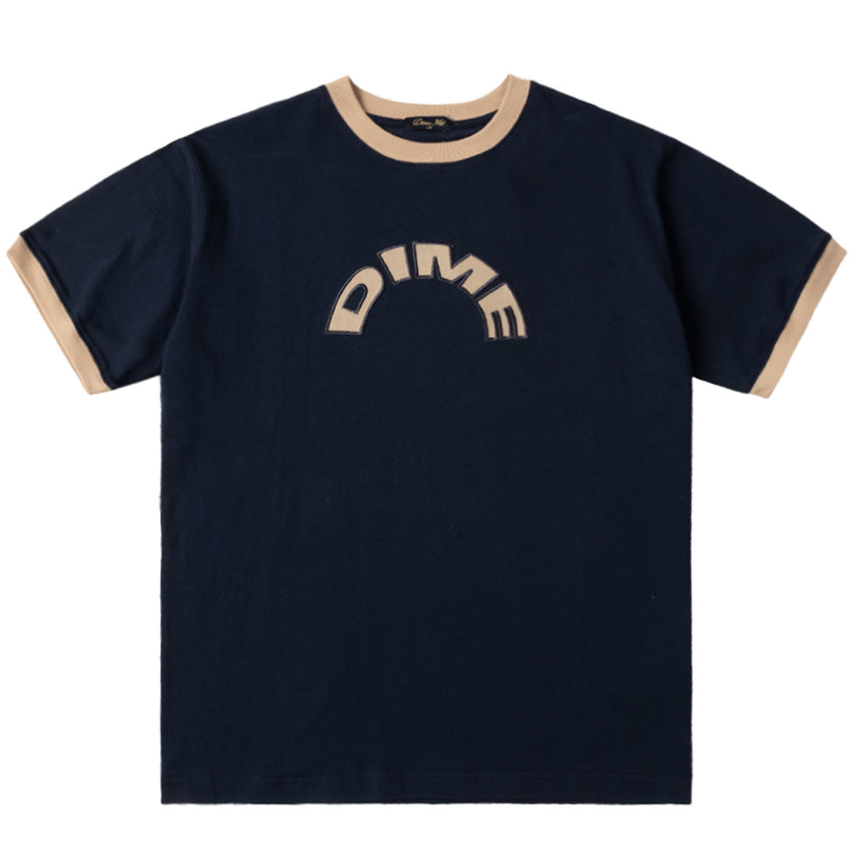 Dime Arch Ringer T-Shirt Navy
