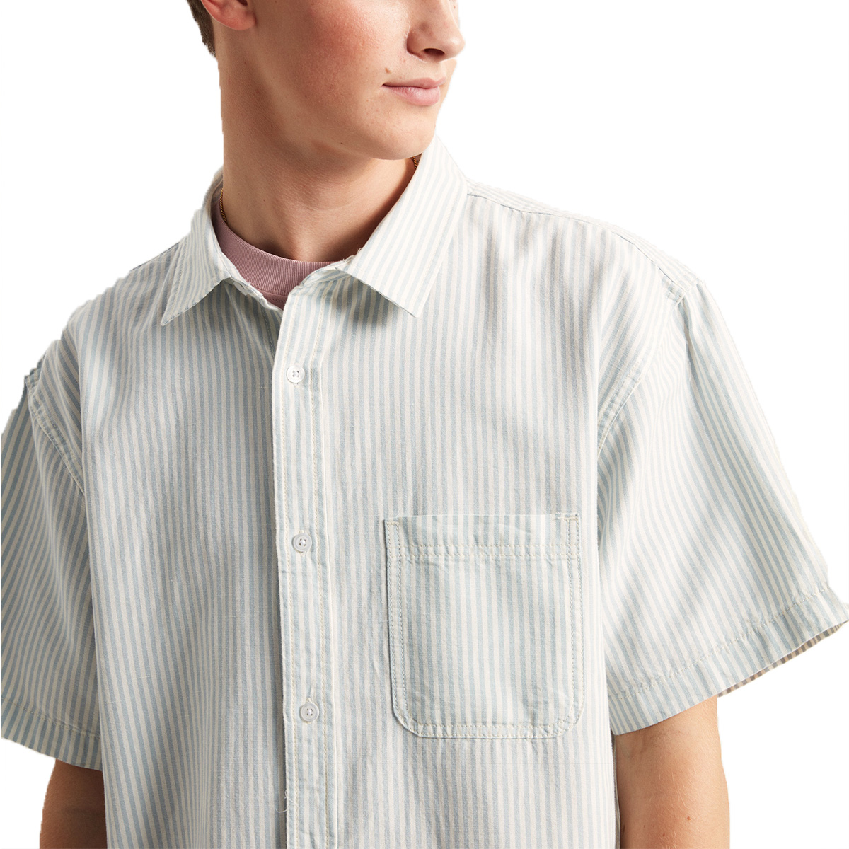 Vans Lawson Stripe Shirt Dawn Mist/Marshmallow