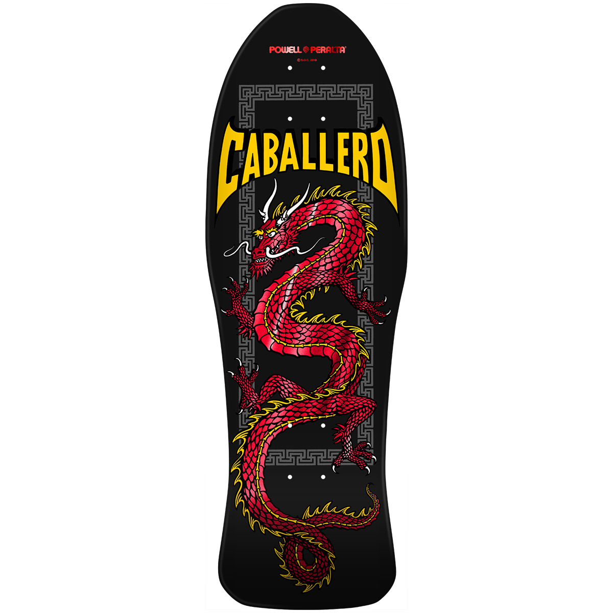 Powell Peralta Caballero Chinese Dragon '23' Skateboard Deck Red Foil 10.0