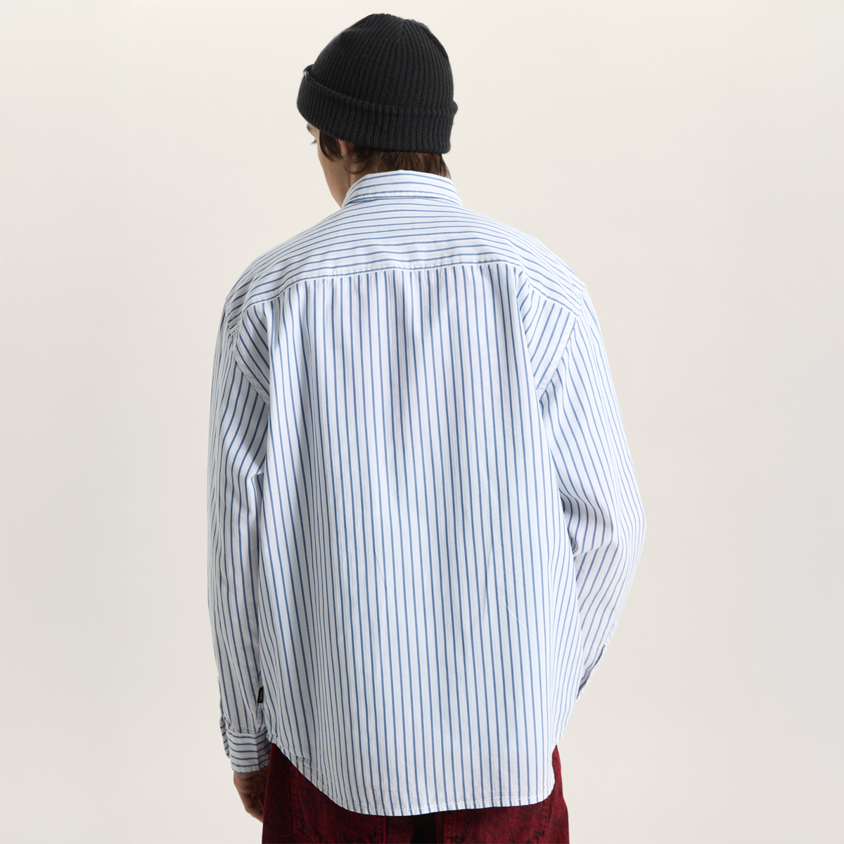 Vans Dobby Stripe Longsleeve Shirt White