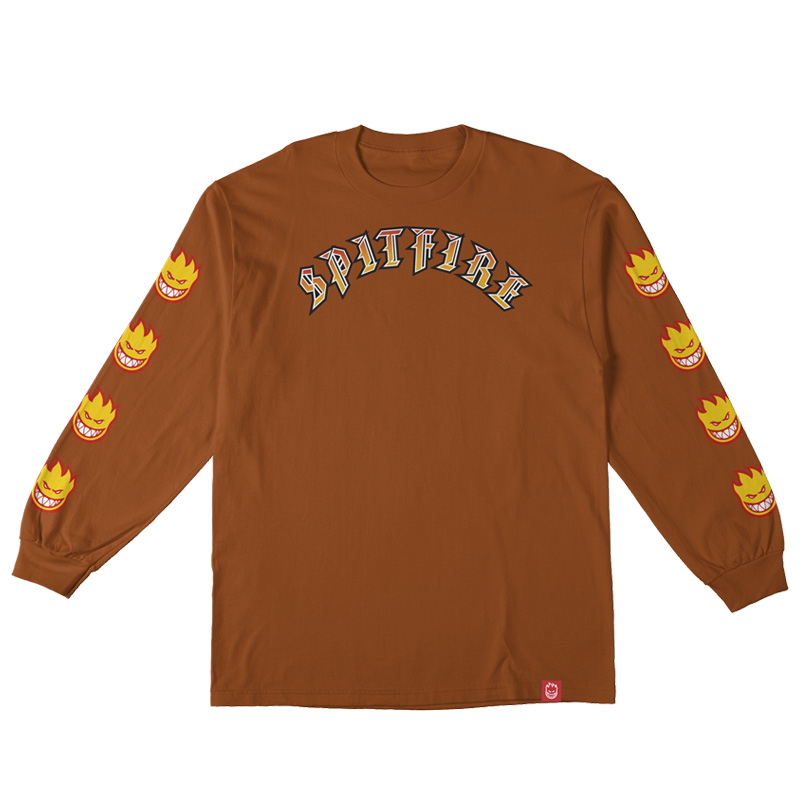 Spitfire Old E Bighead Fill Sleeve Longsleeve T-Shirt T.Orange/Gold/Red