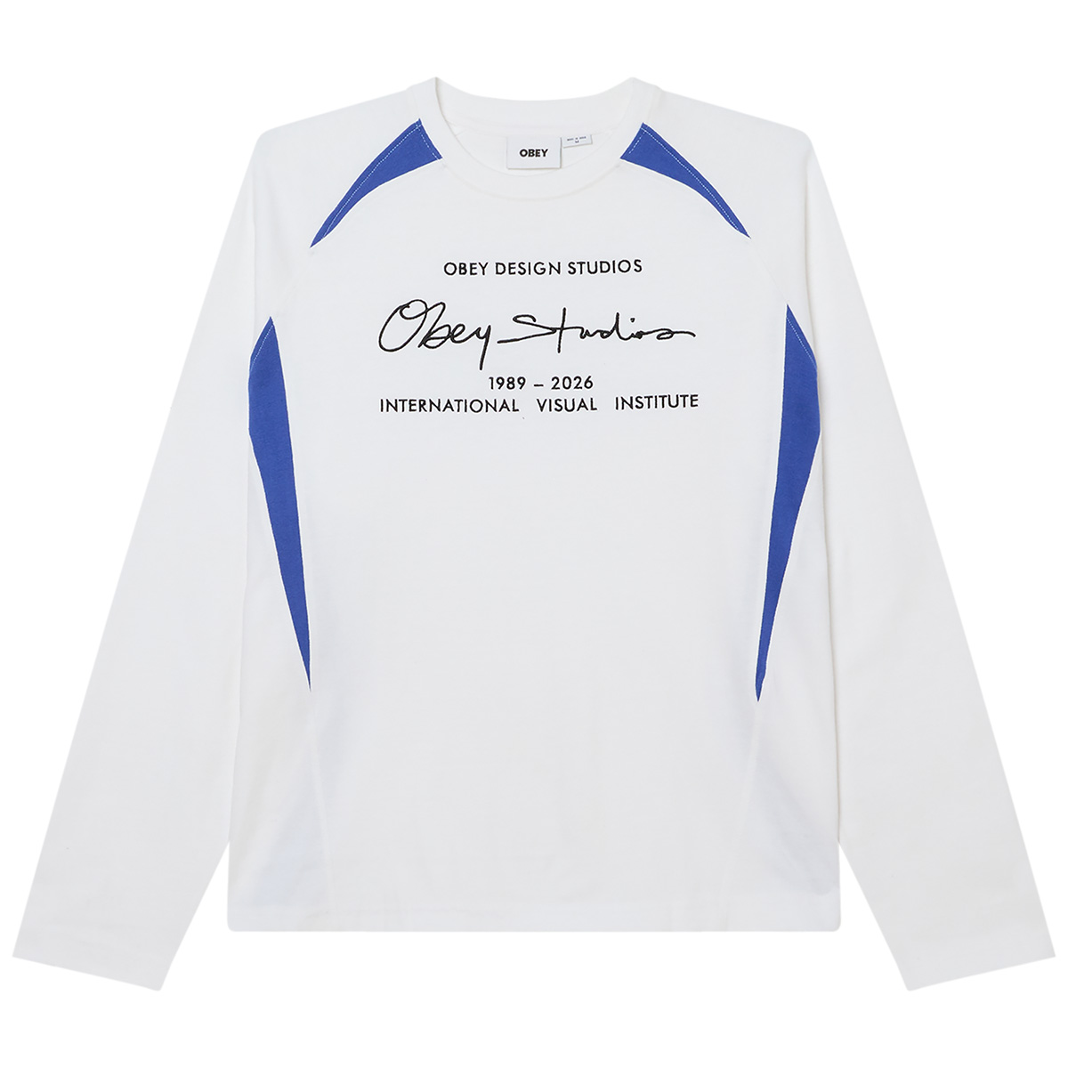 Obey League Longsleeve T-Shirt White