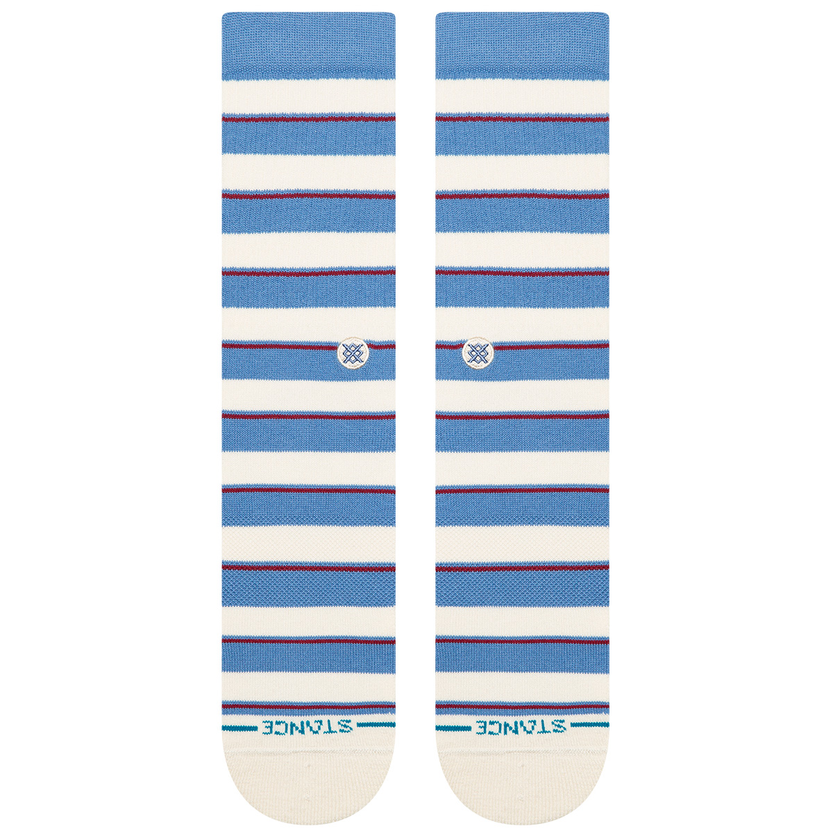Stance Striped It Crew Socks Capri Blue