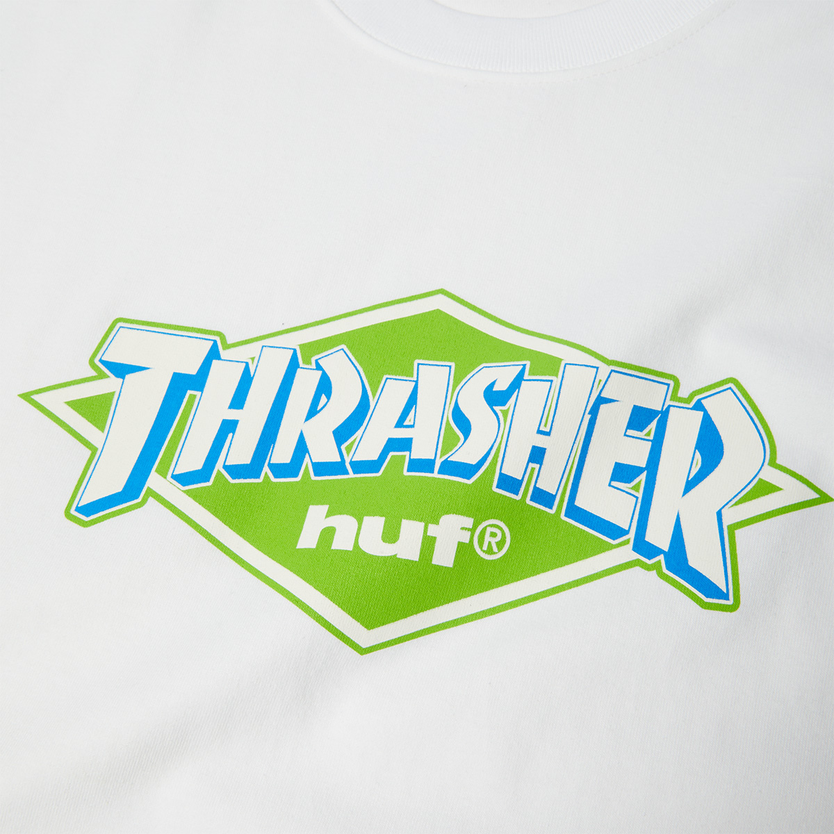 HUF x Thrasher Logo T-Shirt White