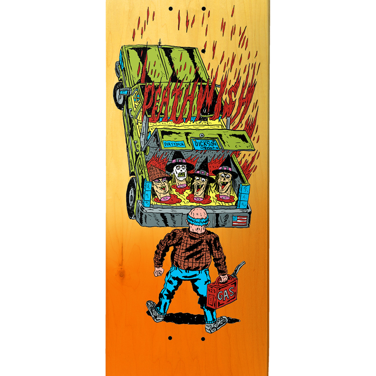 Deathwish Dickson Full Heat Skateboard Deck 8.25 Deathwish Dickson Full Heat Skateboard Deck 8.25