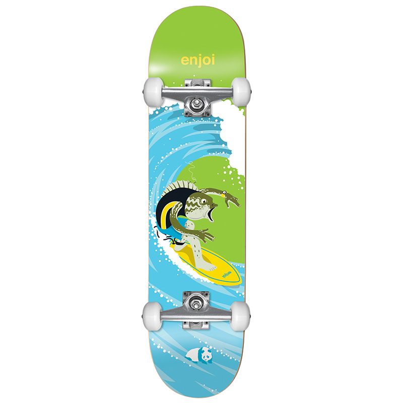 Enjoi Surfs Up FP Complete Skateboard Green 8.25