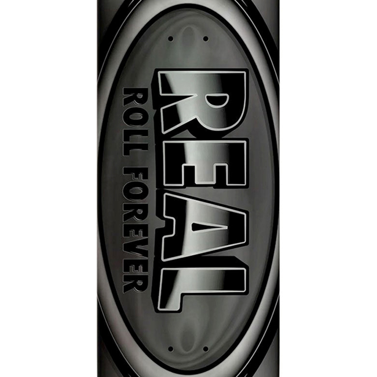 Real DBX Oval Skateboard Deck Silver Foil 8.5