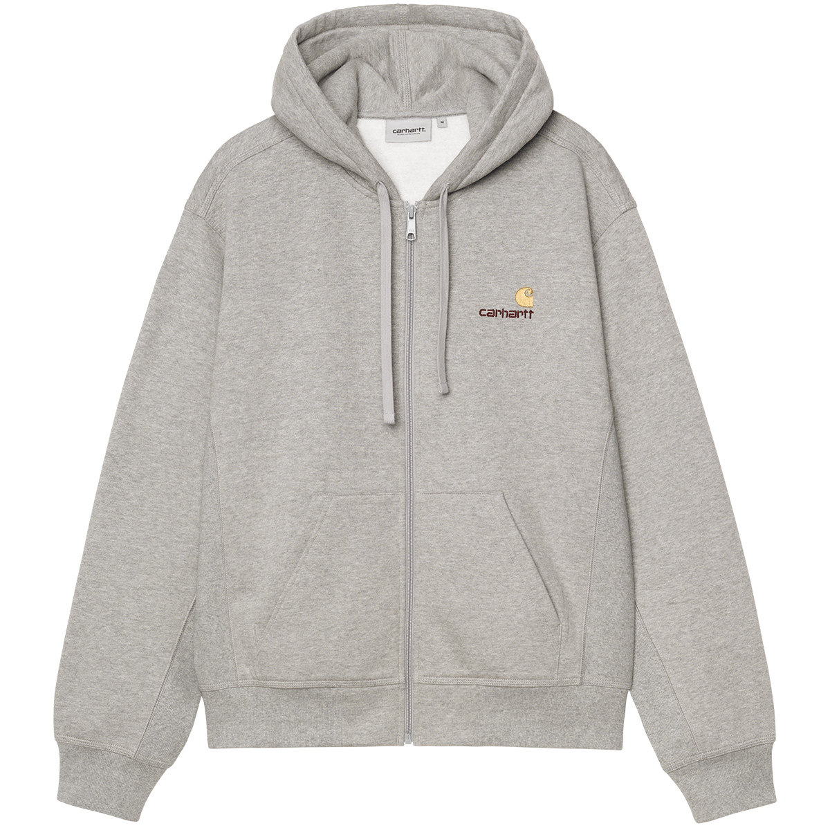 Carhartt WIP Hooded American Script Jacket Grey Heather