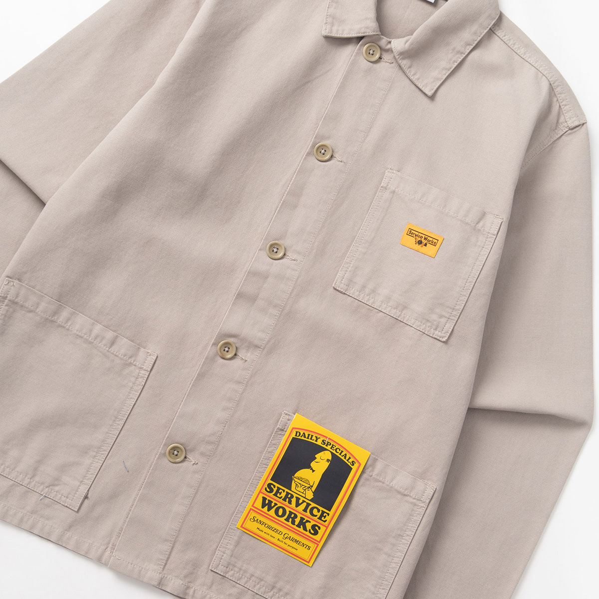 Service Works Canvas Chore Shirt Stone