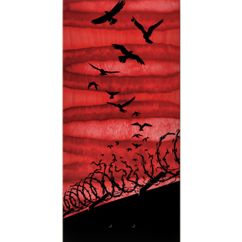 Real Set Free Spectrum Skateboard Deck Red 8.06