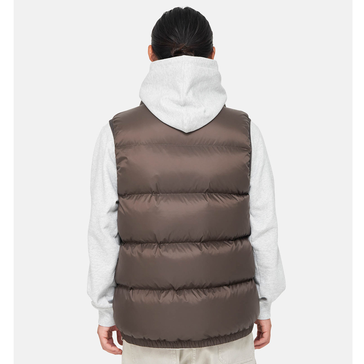 Gramicci Down Puffer Vest Dark Brown