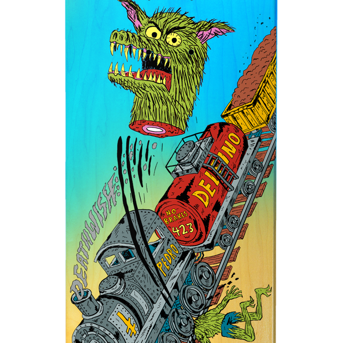 Deathwish Pedro Delfino Full Heat Skateboard Deck 8.38