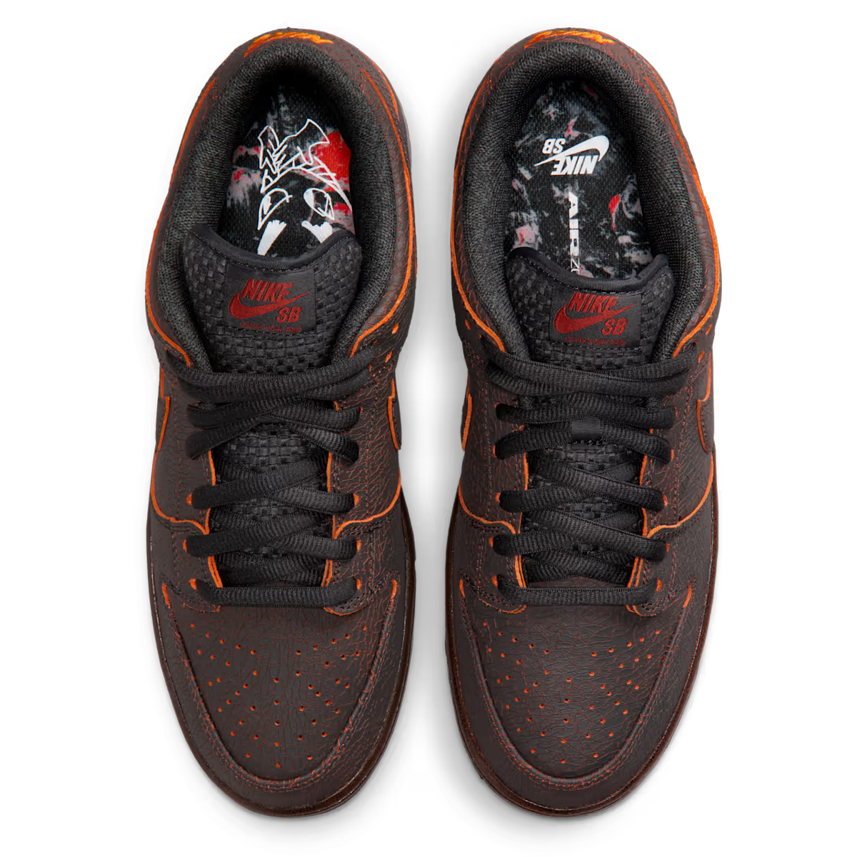 Nike SB Dunk Low Pro PRM Dk Smoke Grey/Campfire Orange-Black-Cinnamon-Picante Red
