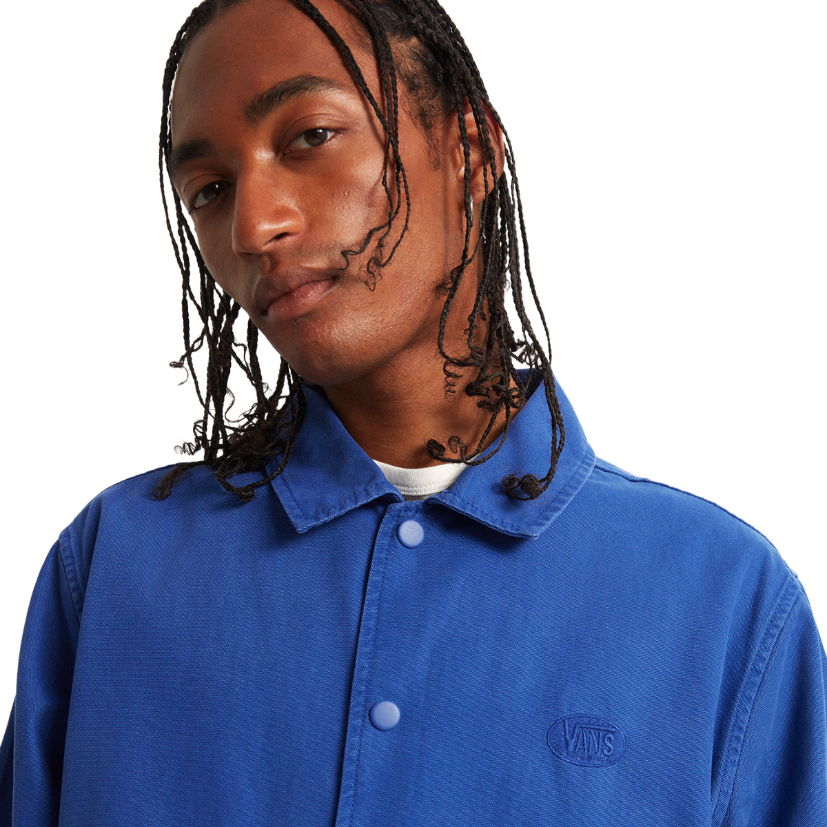 Vans Torrey Pigment Canvas Coaches Jacket Royal Cobalt