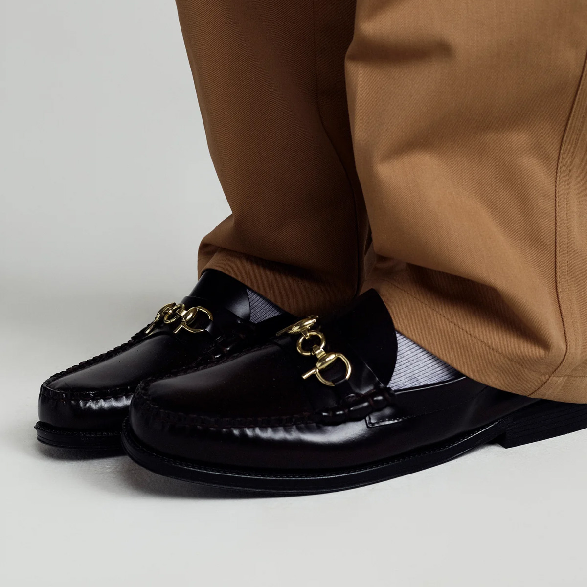 G.H.Bass x POP Easy Weejuns Lincoln Leather Chocolate Leather