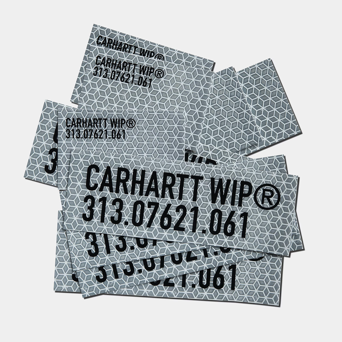 Carhartt WIP Tour Sticker Bag Reflective Grey Carhartt WIP Tour Sticker Bag Reflective Grey